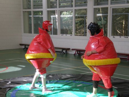 Met Liane op school als Sumo's!